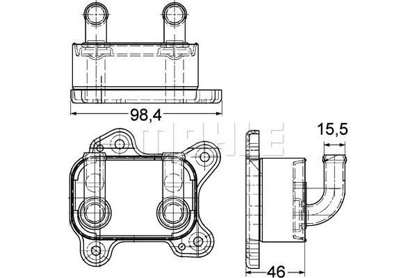 Mahle Ψυγείο λαδιού, Λάδι Κινητήρα - Clc 168 000P