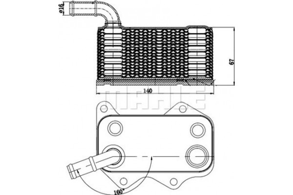 Mahle Ψυγείο λαδιού, Λάδι Κινητήρα - Clc 174 000S