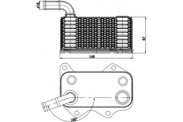 Mahle Ψυγείο λαδιού, Λάδι Κινητήρα - Clc 174 000S