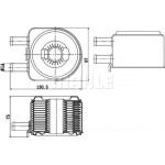 Mahle Ψυγείο λαδιού, Λάδι Κινητήρα - Clc 176 000S