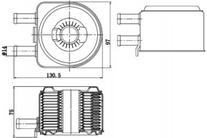 Mahle Ψυγείο λαδιού, Λάδι Κινητήρα - Clc 176 000S