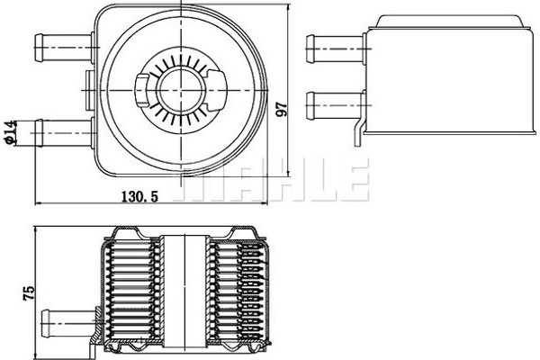 Mahle Ψυγείο λαδιού, Λάδι Κινητήρα - Clc 176 000S