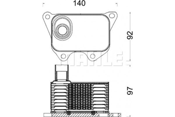 Mahle Ψυγείο λαδιού, Λάδι Κινητήρα - Clc 185 000S