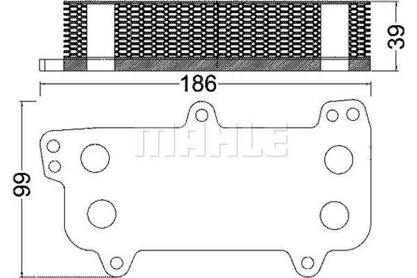 Mahle Ψυγείο λαδιού, Λάδι Κινητήρα - Clc 187 000S