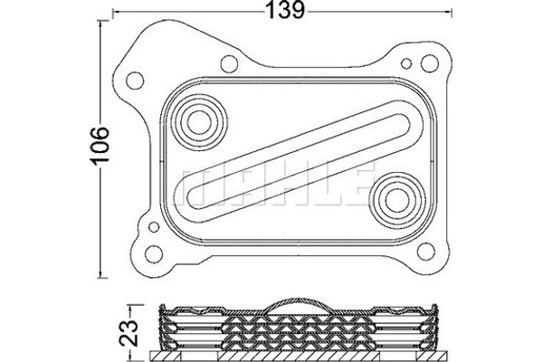 Mahle Ψυγείο λαδιού, Λάδι Κινητήρα - Clc 190 000S