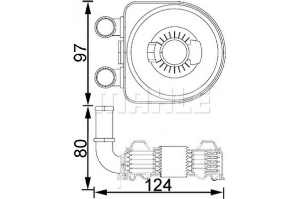 Mahle Ψυγείο λαδιού, Λάδι Κινητήρα - Clc 193 000S