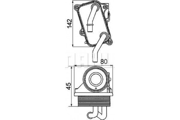 Mahle Ψυγείο λαδιού, Λάδι Κινητήρα - Clc 24 000P