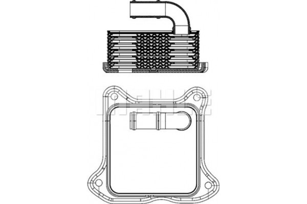 Mahle Ψυγείο λαδιού, Λάδι Κινητήρα - Clc 2 000S