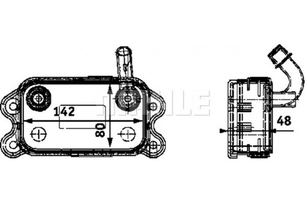 Mahle Ψυγείο λαδιού, Λάδι Κινητήρα - Clc 41 000P