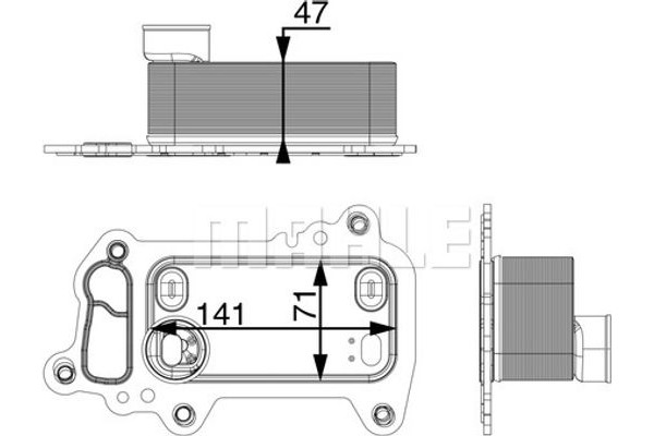 Mahle Ψυγείο λαδιού, Λάδι Κινητήρα - Clc 79 000P