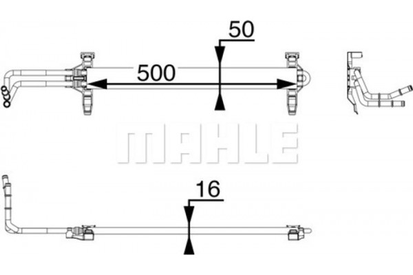 Mahle Ψυγείο λαδιού, Λάδι Κινητήρα - Clc 81 000P