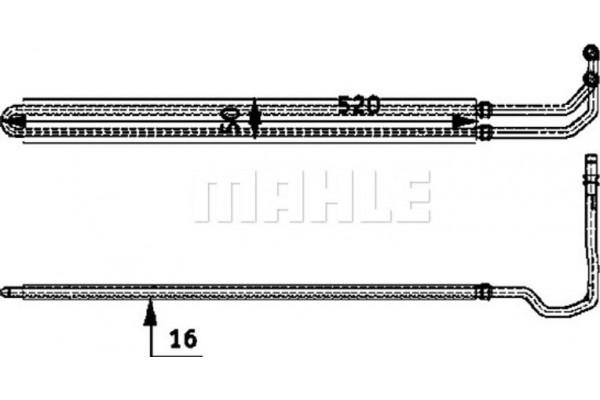 Mahle Ψυγείο λαδιού, Τιμόνι - Clc 53 000P