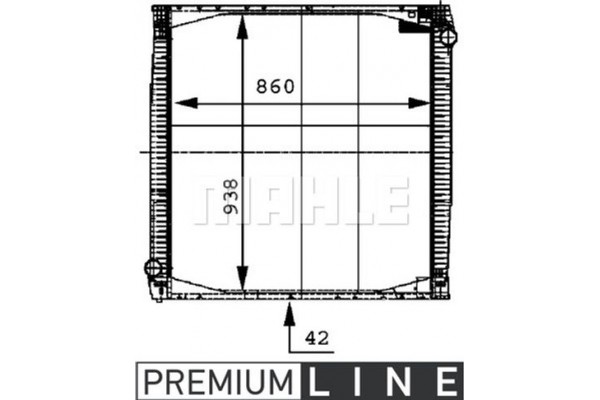 Mahle Ψυγείο, Ψύξη Κινητήρα - Cr 696 000P