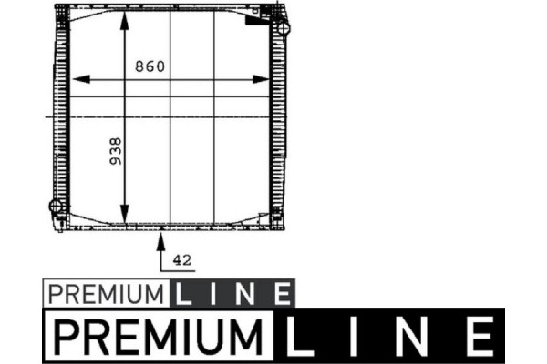 Mahle Ψυγείο, Ψύξη Κινητήρα - Cr 696 000P