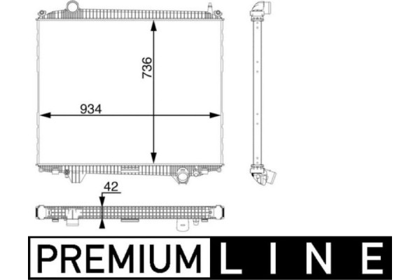 Mahle Ψυγείο, Ψύξη Κινητήρα - Cr 102 000P
