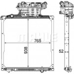 Mahle Ψυγείο, Ψύξη Κινητήρα - Cr 1038 000P