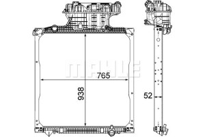 Mahle Ψυγείο, Ψύξη Κινητήρα - Cr 1038 000P