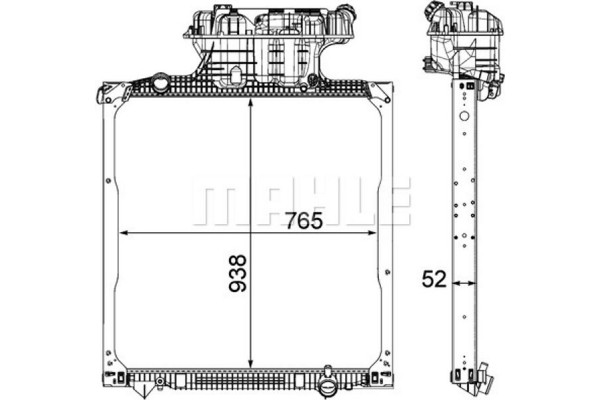 Mahle Ψυγείο, Ψύξη Κινητήρα - Cr 1038 000P
