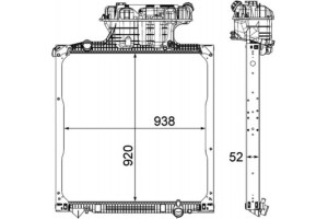 Mahle Ψυγείο, Ψύξη Κινητήρα - Cr 1040 000P