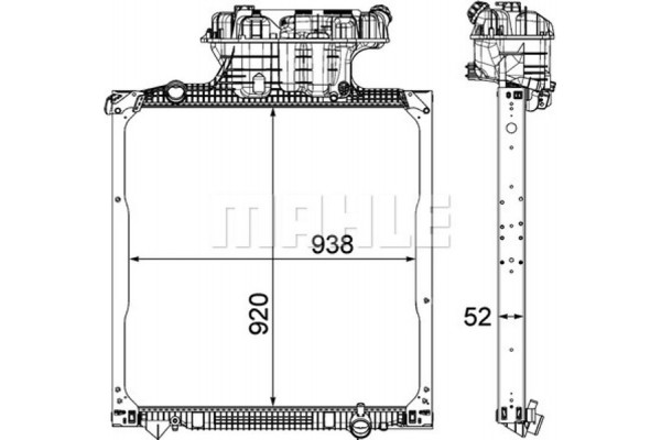 Mahle Ψυγείο, Ψύξη Κινητήρα - Cr 1040 000P