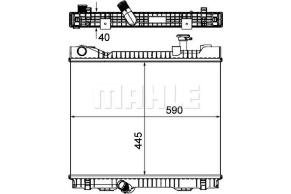 Mahle Ψυγείο, Ψύξη Κινητήρα - Cr 1045 000P