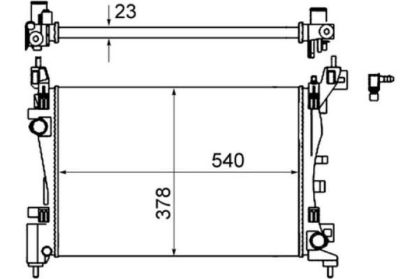 Mahle Ψυγείο, Ψύξη Κινητήρα - Cr 1121 000S