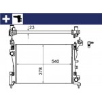 Mahle Ψυγείο, Ψύξη Κινητήρα - Cr 1121 000S