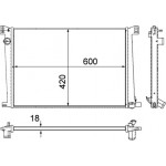 Mahle Ψυγείο, Ψύξη Κινητήρα - Cr 1123 000P
