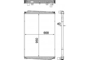 Mahle Ψυγείο, Ψύξη Κινητήρα - Cr 1149 000P