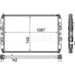 Mahle Ψυγείο, Ψύξη Κινητήρα - Cr 1151 000P