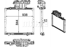 Mahle Ψυγείο, Ψύξη Κινητήρα - Cr 1167 000P