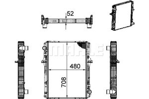 Mahle Ψυγείο, Ψύξη Κινητήρα - Cr 1170 000P