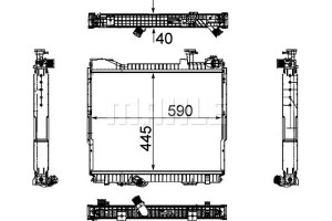 Mahle Ψυγείο, Ψύξη Κινητήρα - Cr 1171 000P