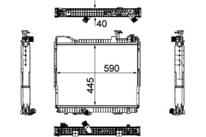 Mahle Ψυγείο, Ψύξη Κινητήρα - Cr 1171 000P