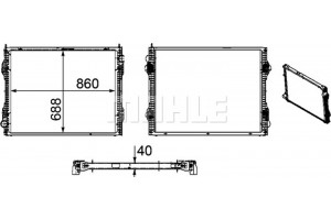 Mahle Ψυγείο, Ψύξη Κινητήρα - Cr 1175 000P