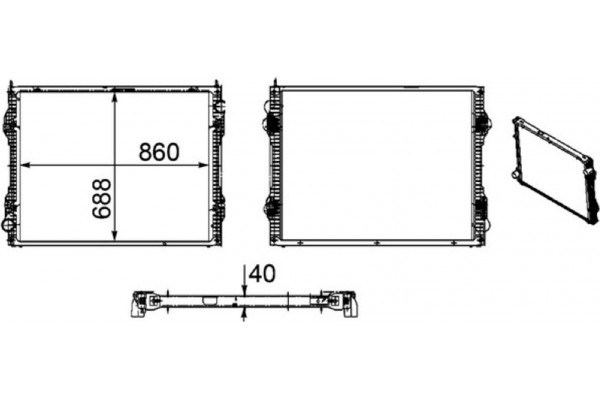 Mahle Ψυγείο, Ψύξη Κινητήρα - Cr 1175 000P
