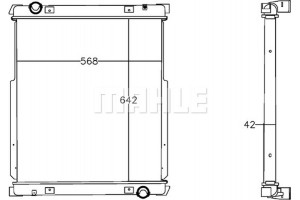Mahle Ψυγείο, Ψύξη Κινητήρα - Cr 1215 000P