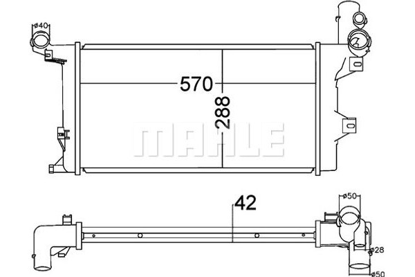 Mahle Ψυγείο, Ψύξη Κινητήρα - Cr 1218 000P