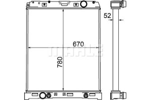 Mahle Ψυγείο, Ψύξη Κινητήρα - Cr 1220 000P