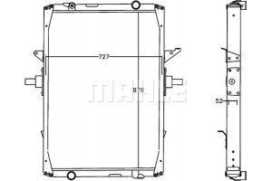 Mahle Ψυγείο, Ψύξη Κινητήρα - Cr 1222 000P
