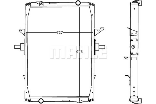 Mahle Ψυγείο, Ψύξη Κινητήρα - Cr 1222 000P