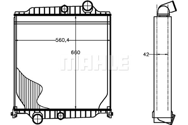 Mahle Ψυγείο, Ψύξη Κινητήρα - Cr 1224 000P