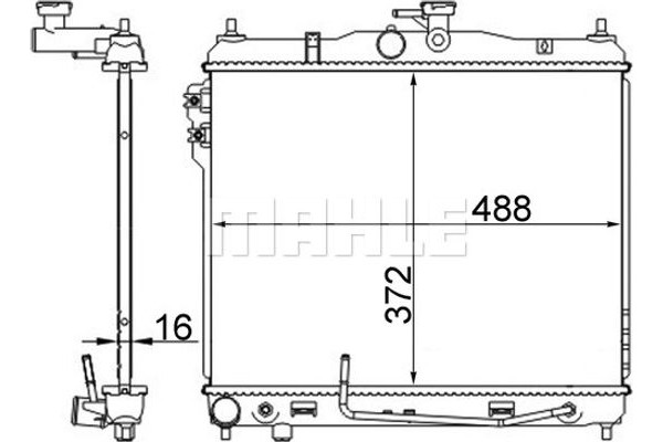 Mahle Ψυγείο, Ψύξη Κινητήρα - Cr 1278 000S