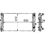 Mahle Ψυγείο, Ψύξη Κινητήρα - Cr 132 000S