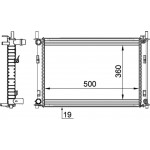 Mahle Ψυγείο, Ψύξη Κινητήρα - Cr 1354 000P