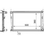 Mahle Ψυγείο, Ψύξη Κινητήρα - Cr 1355 000S
