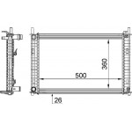 Mahle Ψυγείο, Ψύξη Κινητήρα - Cr 1356 000S