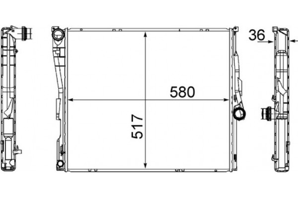 Mahle Ψυγείο, Ψύξη Κινητήρα - Cr 1393 000S