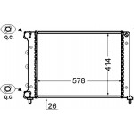 Mahle Ψυγείο, Ψύξη Κινητήρα - Cr 1411 000S