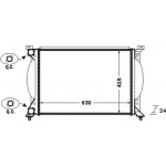 Mahle Ψυγείο, Ψύξη Κινητήρα - Cr 1417 000S